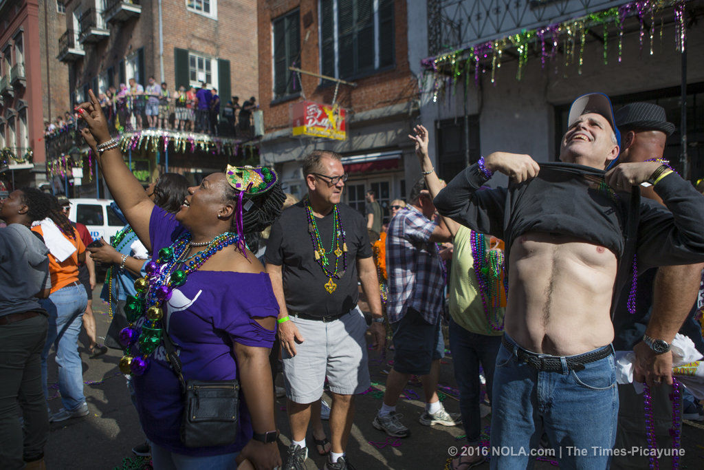 Lundi Gras in the French Quarter 2017